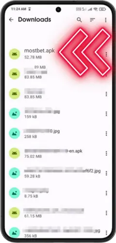 Yükləmə səhifəsində “Android üçün Yüklə”