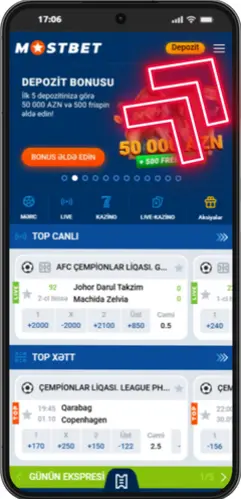 Android cihazınızın brauzerindən Mostbet-in